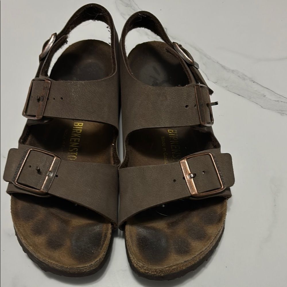 Birkenstock Brown Sandals with Buckles
